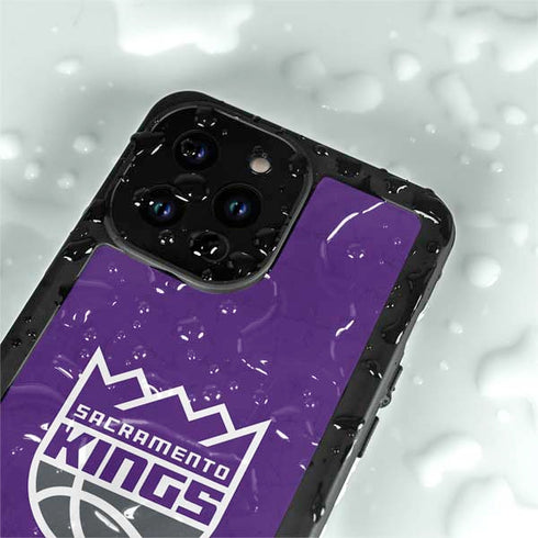 NBA Sacramento Kings Distressed iPhone 15 Pro Waterproof Case